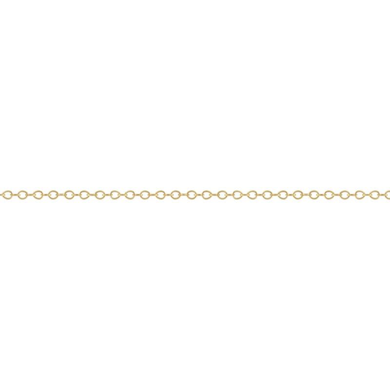 14k Gold Filled 5ft Spool Chain for Jewelry Making - Round Cable, 1.2x1.5mm O...