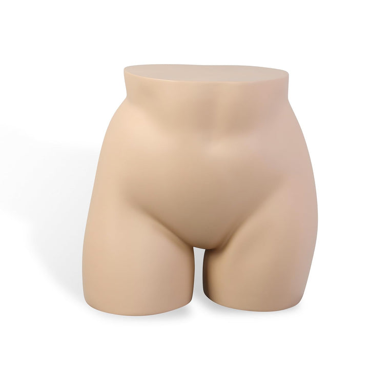 Plus Size Female Full Round Butt Mannequin Display for Countertop, 33" Waist, 44" Hip, Fiberglass, Flesh-Tone